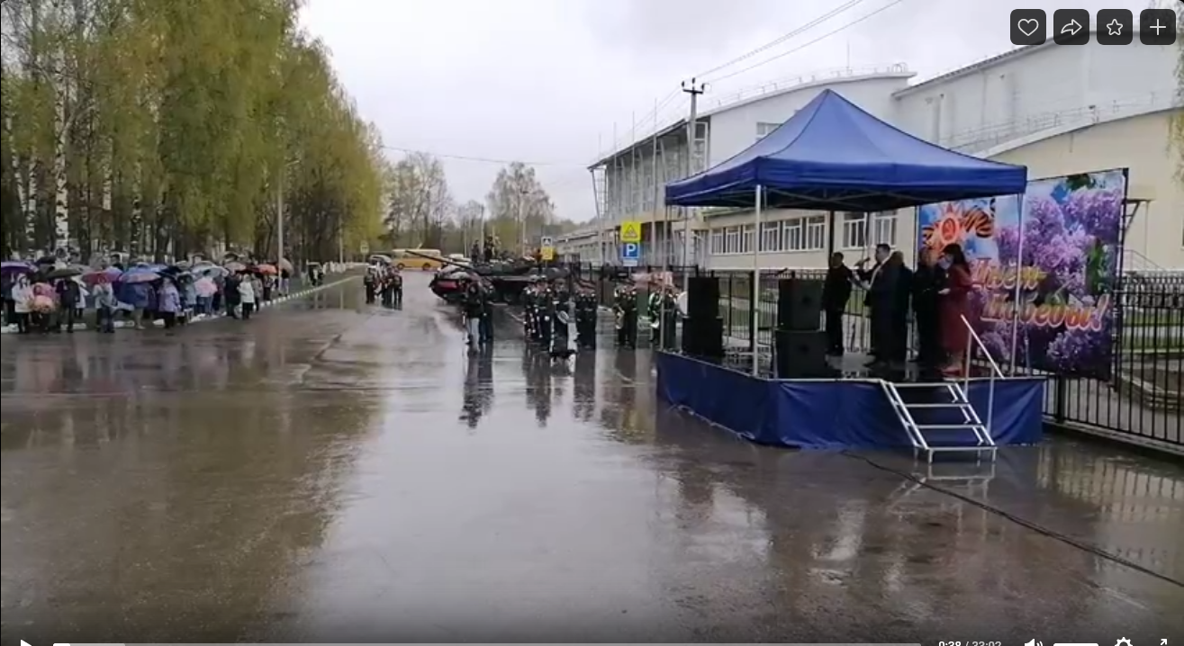 парад Победы поселке Мелехова
