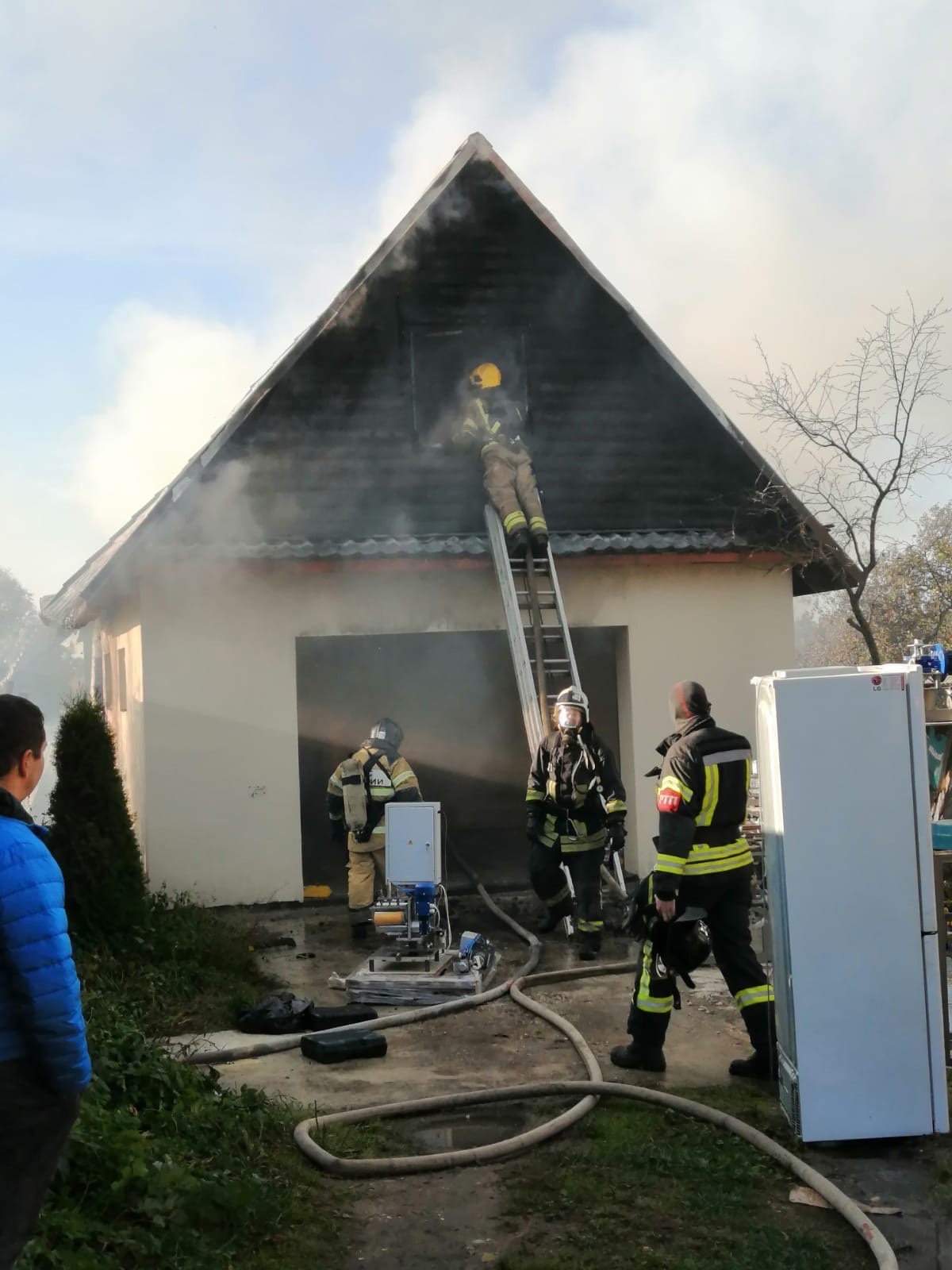 Пожар в деревне Бабенки