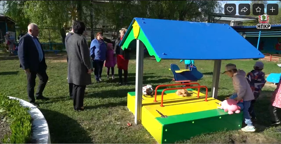В детских садах Ковровского района установили новое игровое оборудование